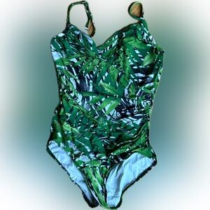 Tropical Green One-Piece Swimsuit